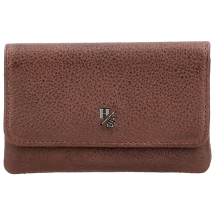 Hide & Stitches 93 Range Porta-chaves em couro com aba 26348 Castanho
