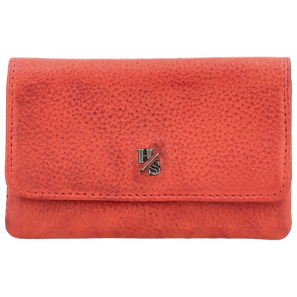 Hide & Stitches 93 Range Porta-chaves em couro com aba 26348 Vinho vermelho