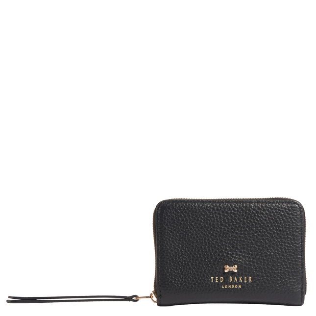Ted Baker Myriaa Bow Detail Pequena Carteira com Fecho a Toda a Volta Preto