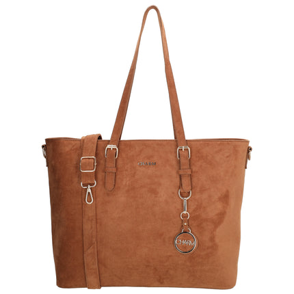 Charm London Birmingham Mala para portátil 15,6 inch Conhaque