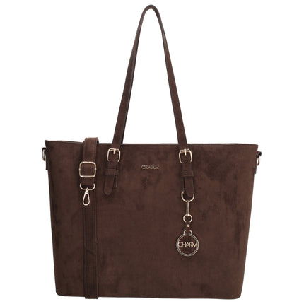 Charm London Birmingham Mala para portátil 15,6 inch Castanho-escuro