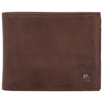 Hide & Stitches 93 Range Leder-Billfold mit Kartenfenster 27149 Braun