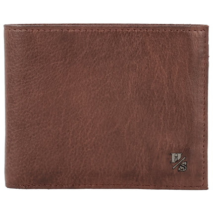 Hide & Stitches 93 Range Leren Billfold met Muntvak 27150 Bruin