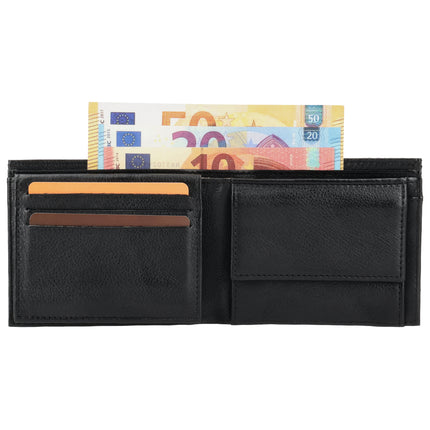 Hide & Stitches 93 Range Leder-Billfold mit Ausklappfach 27151