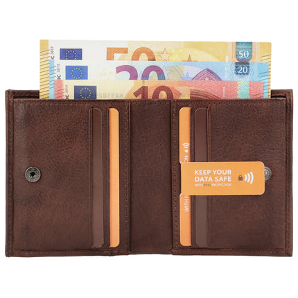 Hide & Stitches 93 Range Compacte Leren Portemonnee 27156
