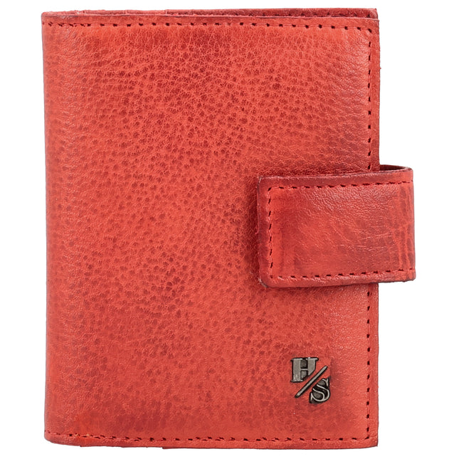 Hide & Stitches 93 Range kožené pouzdro na kreditní karty 27157 Vínová červená