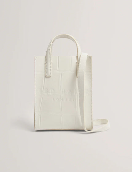 Ted Baker Wenissa Croc Effect Small Icon Bag Ivory