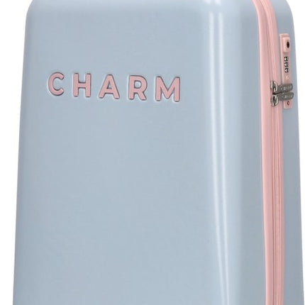 Charm London Capetown Handbagage Koffer 55 cm Babyblauw