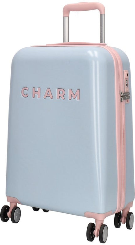 Charm London Capetown Handbagage Koffer 55 cm Babyblauw