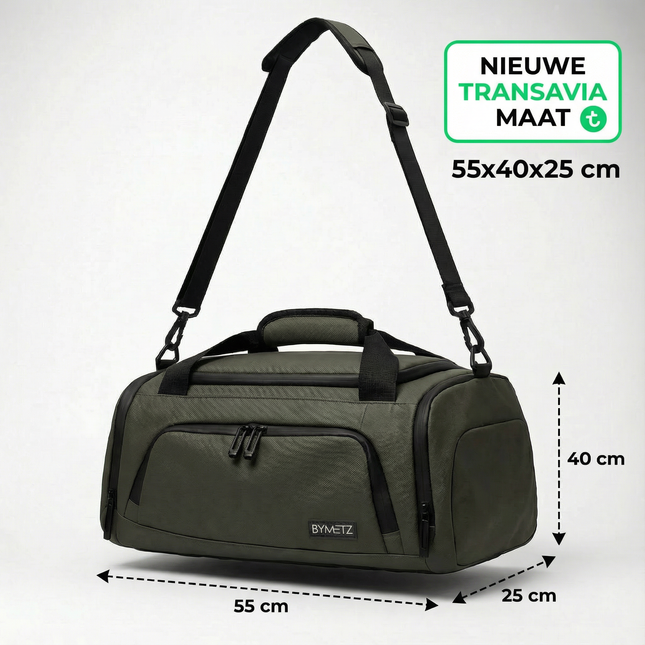 ByMetz 55x40x25 Transavia 3-WAY Boarding Bag Reistas / Rugzak