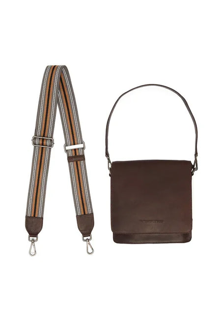 The Chesterfield Brand Leren Crossbody Tas Osuna Bruin