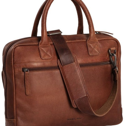 Daniel Ray Salem Leder A4 Tasche Cognac