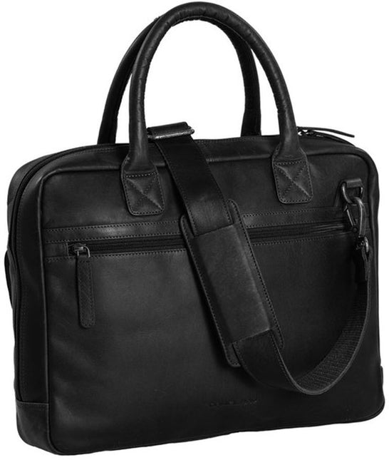 Daniel Ray Salem Sac en cuir A4 Noir