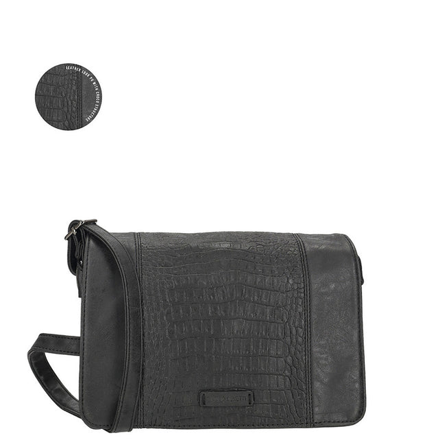 Enrico Benetti Josie Crossbodytas med klap 001 Sort