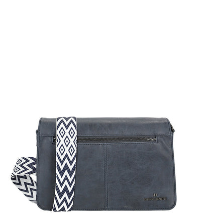 Enrico Benetti Stacey torebka crossbody z klapką 002 Niebieski