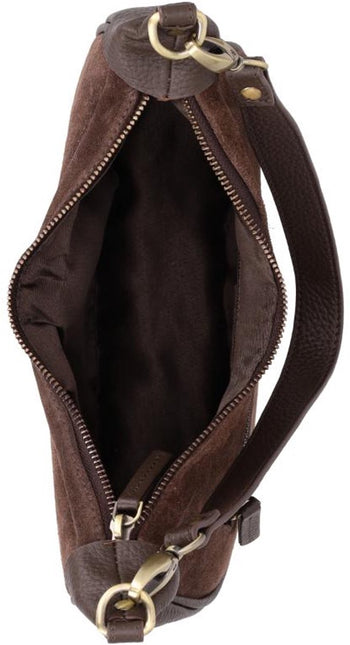 DSTRCT Hobo S Schoudertas Suede-Leder Portland Road