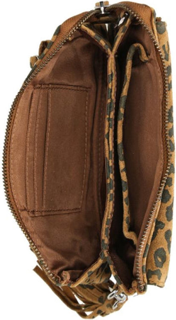 DSTRCT Kleine Crossbodytas / Schoudertas Dames Portland Road Panterprint