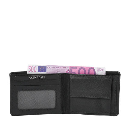 dR Amsterdam Leren Heren Portemonnee Black