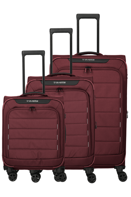 Travelite Skaii Set de valises 3 pièces S/M/L Rouge