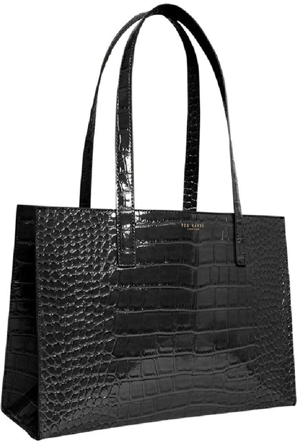 Ted Baker Welona Croc Handtas Black