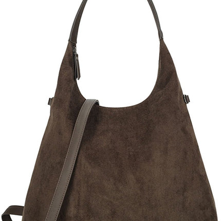 Enrico Benetti Shopper Suèdine 438 Coffee