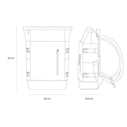 Kapten & Son Zaino Helsinki Pro Muted Rose 15.6 pollici 