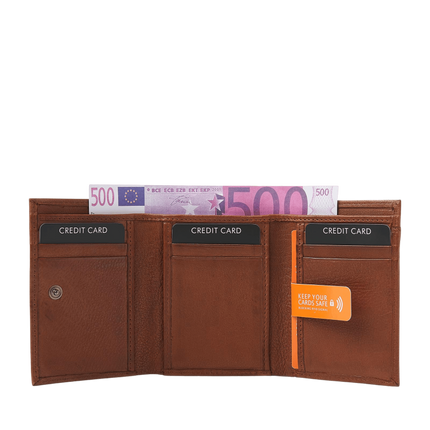 dR Amsterdam etui na kartę kredytową RIFD Camel