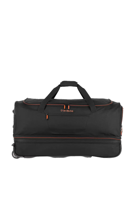 Travelite Basics Wheeled Duffle L Expandable Zwart