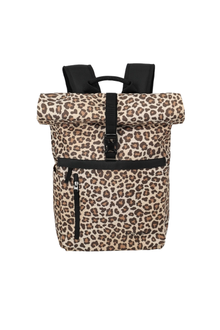 Travelite Basics Rollup Backpack Luipaard