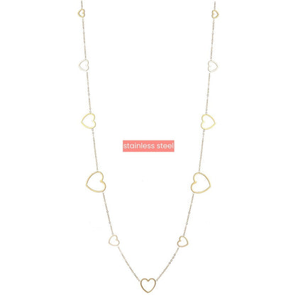 Day & Eve Long Hearts Necklace
