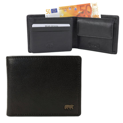 Carteira Billfold Bear Design Stefano BS23047 Preto
