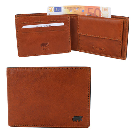 Bear Design Portefeuille homme Alfredo BS23059 Cognac