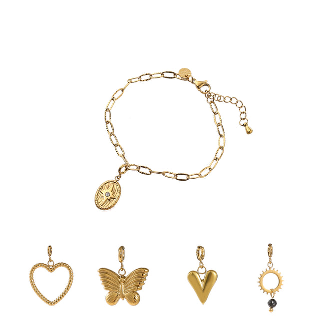 Day & Eve Bracelet + 5 Pendants Sets