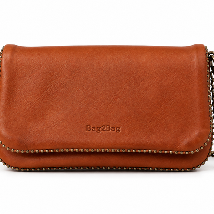 Bag2Bag Frost liten väska med kedja Cognac