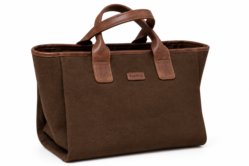 Bag2Bag Ros Shopper Canvas / Mørkebrun