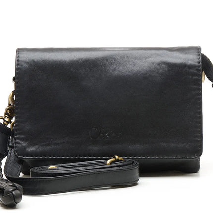 Chabo Bags Borneo Style Schoudertas/ Clutch Black