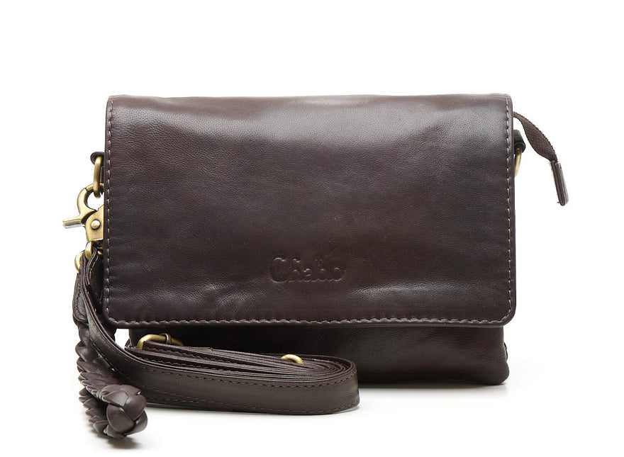 Chabo Bags Borneo Style Schoudertas/ Clutch Chocolate