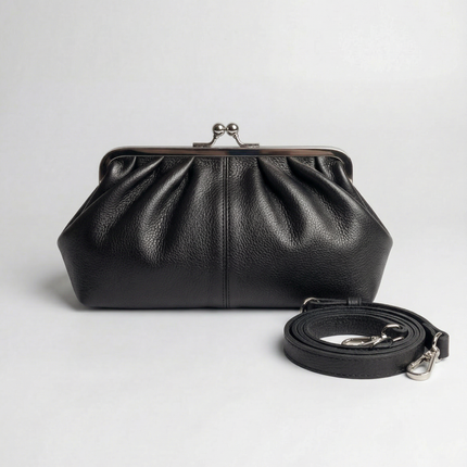 Bag2Bag Bulzi Knip Hand- Schoudertas Zwart