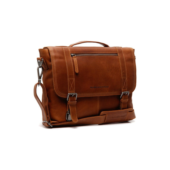 The Chesterfield Brand Veneto kožená taška na notebook 14 palců Koňaková