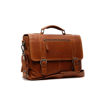 The Chesterfield Brand Imperia datorväska Waxed Pull Up 15.6 tum Cognac