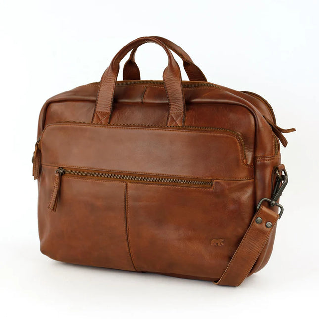 Bear Design Laptoptas 'Dubbele Rits Jamie' 15 Inch