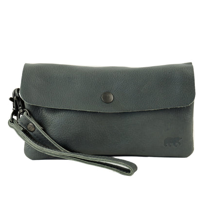 Bear Design Mala Clutch/Saco de Ombro Mini/Estojo para Óculos Lydia Carvão