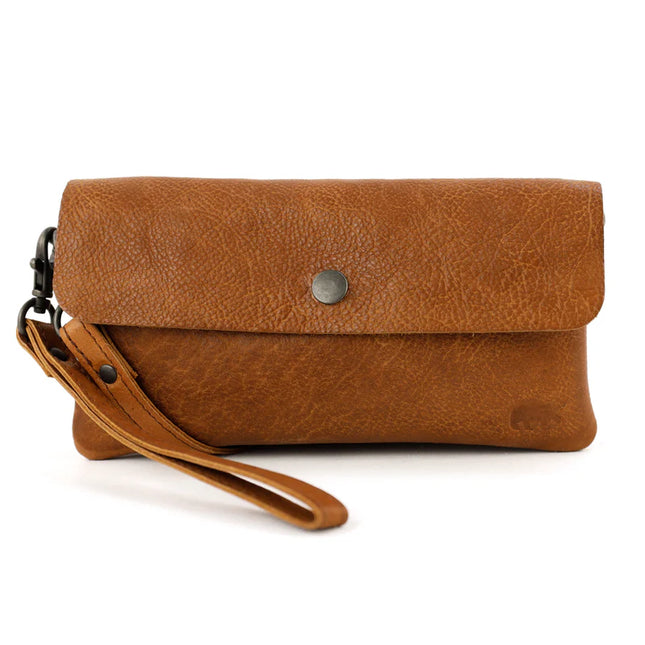 Bear Design Clutch/Mini Skuldertaske/Brilleetui Lydia Cognac