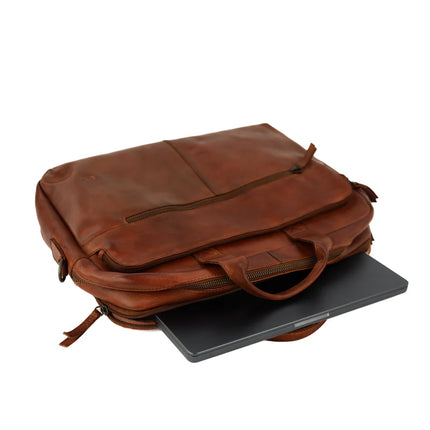 Bear Design Laptoptas 'Dubbele Rits Jamie' 15 Inch