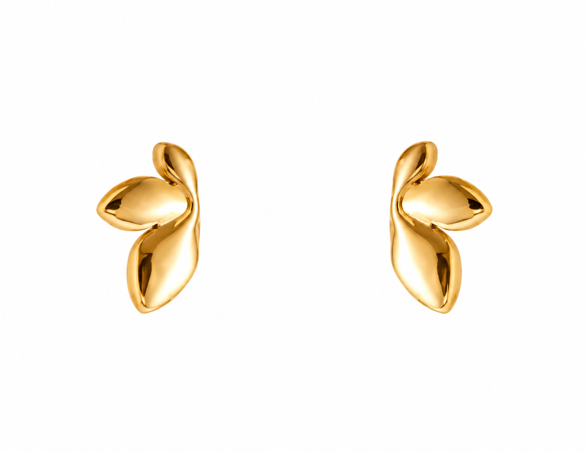 Day & Eve by Go Dutch Label Small Lily Stud Guld (rustfrit stål)