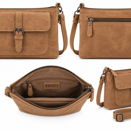 Enrico Benetti Schoudertasje Amy 66610 010 Camel