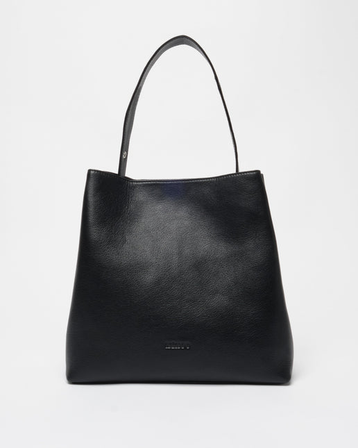 Núnoo Chiara Air Borsa a Spalla in Pelle Nero