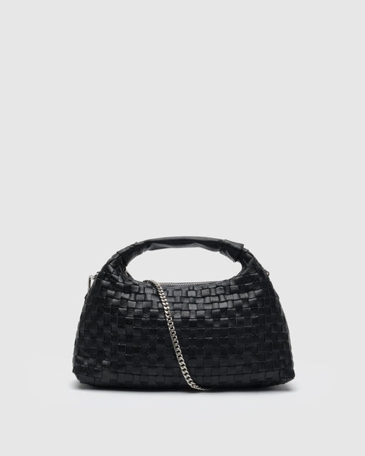 Borsa in pelle intrecciata Núnoo Dandy Air Nero