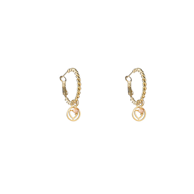 Day & Eve by Go Dutch Label Beaded Twisted Hoops
