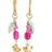 Heart Hoops Pink + Blue Mix (Stainless Steel)